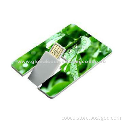 Card USB Drive, 1 to 32GB Flash Memory Capacity, Supports Microsoft's Windows XP, Linux 2.4.x OS